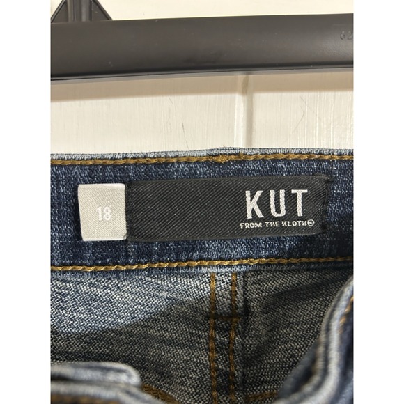Kut From The Kloth Women's Catherine Crop Straight Leg Jeans Size 18 - Picture 2 of 12